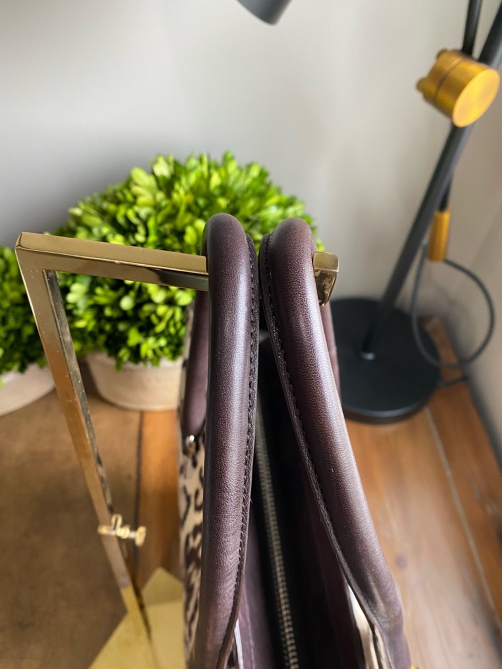 Coach XL Legacy HairCalf Ocelet North South Tote Bag - Picture 13 of 17